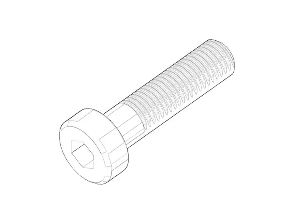 DORNBRACHT Befestigung Zylinderschraube ERSATZTEILE 093030069 M4 x 16 mm, 09303006990 Galeriebild 1